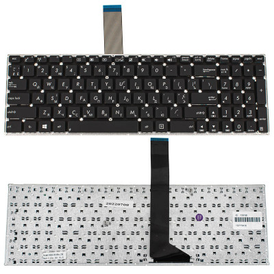 Клавіатура для ноутбука ASUS (X501, X550, X552, X750 series) ukr, black, без фрейму, з кріпленнями