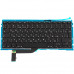 Клавіатура для ноутбука APPLE (MacBook Pro Retina: A1398 (2012-2015)) rus, black, підсвічування клавіш, BIG Enter