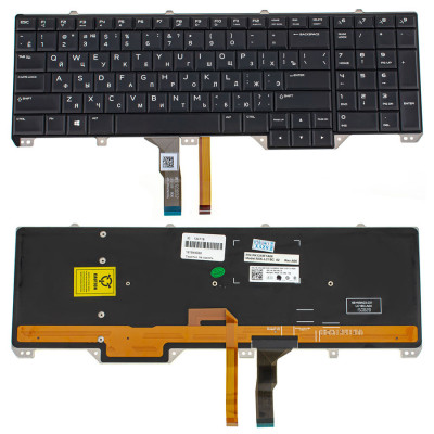 Клавиатура DELL Alienware: 17 R2, 17 R3 — подсветка клавиш (RGB), rus, black на allbattery.ua