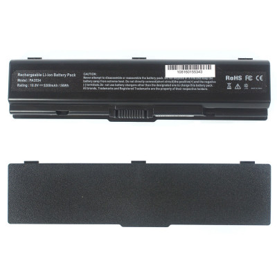 Аккумулятор Toshiba PA3534 (A200, A215, A300, A350, A500, L300, L450, L500) 10.8V 5200mAh Black