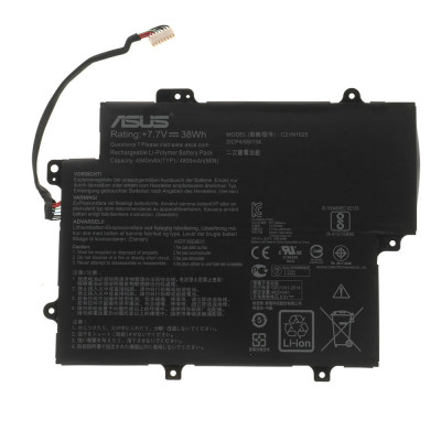 Оригинальная батарея для ноутбука ASUS C21N1625 (VivoBook Flip TP203 series, TP203NAH, TP203N) 7.7V 4940mAh 38Wh Black (0B200-02470000)
