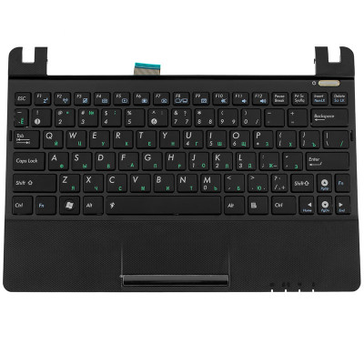 Клавіатура для ноутбука ASUS (EeePC: 1011, 1015, 1016, 1018 Keyboard+Touchpad+передня панель) rus, black