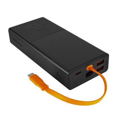 Универсальная мобильная батарея Baseus Elf Digital Display Fast Charging 20000mAh 65W Black (PPJL000001)