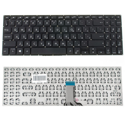 Клавіатура для ноутбука ASUS (X530 series) rus, black, без фрейма (оригінал)