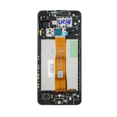 Дисплей для смартфона (телефона) Samsung Galaxy A12 (2020), SM-A125, black, (в сборе с тачскрином)(с рамкой)(Service Original)