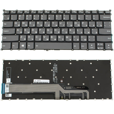 Клавіатура для ноутбука LENOVO (IdeaPad: S540-14 series) rus, onyx black, без фрейма, підсвічування клавіш(оригінал)