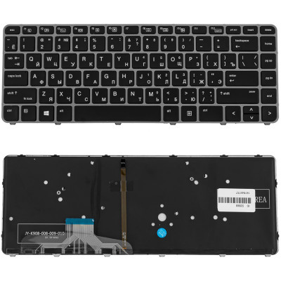 Клавіатура для ноутбука HP (EliteBook: 1040 G3) rus, black, підсвічування клавіш