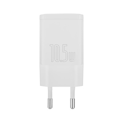Зарядное устройство для Baseus Compact Charger 2U 10.5W EU White (2USB) (CCXJ010202)