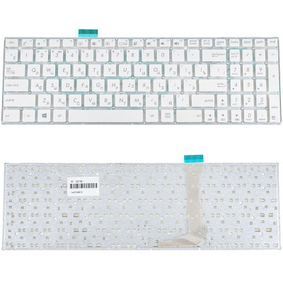 Клавіатура для ноутбука ASUS (E502MA, E502SA series) rus, white, без фрейма