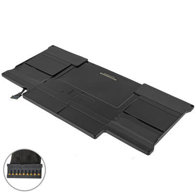 Оригинальная батарея для ноутбука Apple A1405 (A1369 (Late 2010-MId 2011), A1466(Mid 2011-2012) 7.3V 6000mAh 53Wh Black
