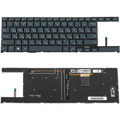 Клавиатура ASUS (UX482 series) rus, black, без фрейма, с подсветкой клавиш - доступная опция на allbattery.ua
