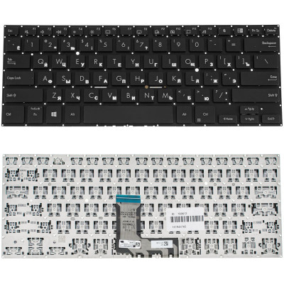 Старанная Клавиатура ASUS (B1400 серии) для ноутбука: покрытие черное, великолепная русская раскладка