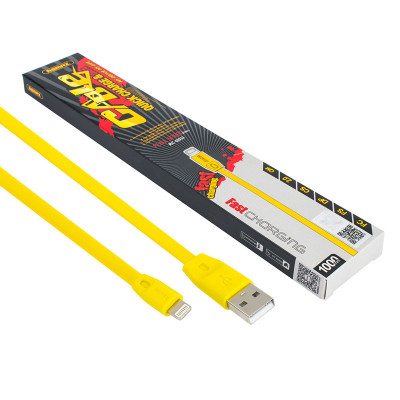 Кабель REMAX Full Speed Lightning для iPhone 5 / 5s / 6 / 6 Plus , iPad Air 2 , жовтий , 1м