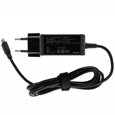 Блок живлення ASUS USB-C 45W: квадратний адаптер з перехідником, чорний