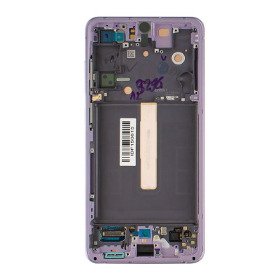 Дисплей для смартфона (телефона) Samsung Galaxy S21 Fe (2021), SM-G990, violet, (в сборе с тачскрином)(с рамкой)(Service Original)