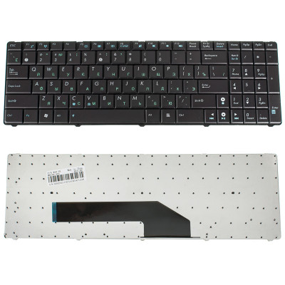 Клавіатура для ноутбука ASUS (K50, K51, K60, K61, K70, F52, P50, X5), rus, black (old design)