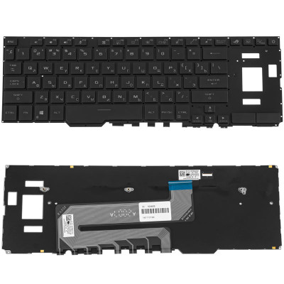 Клавиатура ASUS (GX551 series): подсветка, русская раскладка, черного цвета.