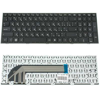Клавіатура для ноутбука HP (ProBook: 4540s, 4545s) rus, black, з фреймом