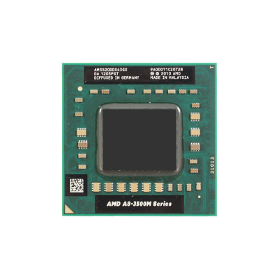 Процесор AMD A8-3500M (Liano, Quad Core, 1.5-2.4Ghz, 4Mb L2, TDP 35W, Radeon HD6620G, Socket FS1) для ноутбука (AM3500DDX43GX)