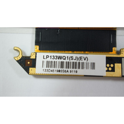 Матриця 13.3 LP133WQ1-SJEV (2560*1600, 30pin(eDP), LED, SLIM(без вушок та планок), глянцева, роз'єм праворуч знизу, for Apple A1502 (2012-2014)) для ноутбука