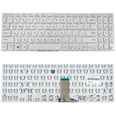 Asus X530: Клавиатура для ноутбука без кадра, серебристая – allbattery.ua