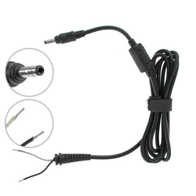 Оригінальний DC кабель живлення для БЖ HP 30W 4.0x1.7мм, прямий штекер (від БЖ до ноутбуку)
