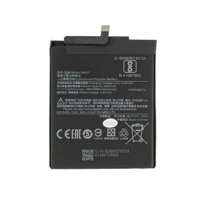 Акумулятор (батарея) для смартфона (телефону) Xiaomi Redmi 6, Redmi 6A, BN37, 3,85v 2900mAh (China Original)