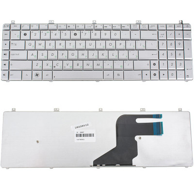 Клавіатура для ноутбука ASUS (N55, N75, X5QS) rus, silver (N75 version)
