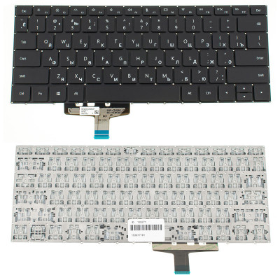 Стильная черная клавиатура HUAWEI (W19 series) для ноутбука без кадра - покупайте на allbattery.ua!