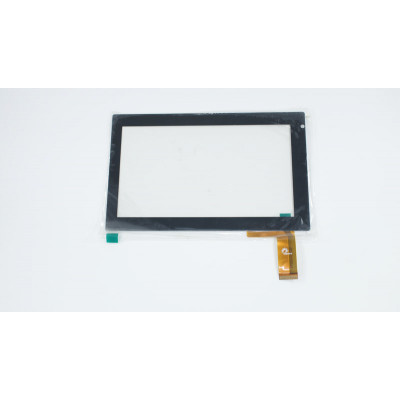 Тачскрін (сенсорне скло) для F0140 KDX (Отверстие під вебкамеру в углу) 7, зовнішній розмір 189*116 мм, робоча частина 155*87 мм, 30 pin, чорний