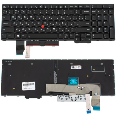 Новая оригинальная клавиатура для ноутбука LENOVO ThinkPad P15, P17 gen 2 с подсветкой, цвет - черный, доступна в магазине allbattery.ua