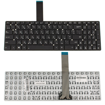 Клавіатура для ноутбука ASUS (K55, K75A, K75VD, K75VJ, K75VM, U57) ukr, black, без фрему