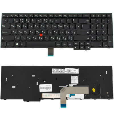 Клавіатура для ноутбука LENOVO (ThinkPad: E550, E555) rus, black (оригінал)