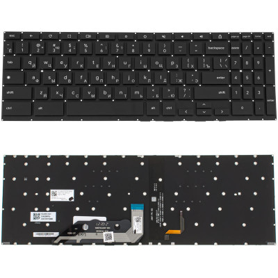 Клавиатура для ноутбука ASUS CX5500 series - стильная и функциональная, без кадра, черного цвета