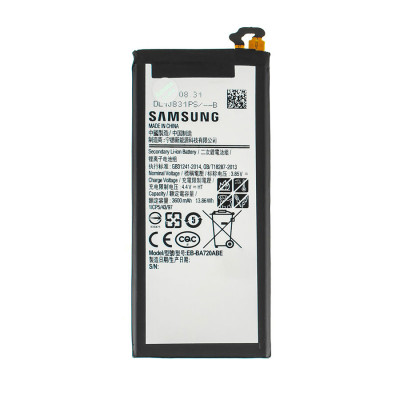 Аккумулятор (батарея) для смартфона (телефона) Samsung Galaxy A7 A720F 2017 3.85V, 3600mAh(EB-BA720ABE) (high copy)