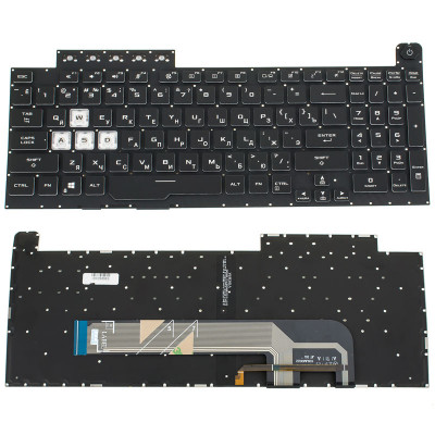 Клавиатура ASUS (FA506, FX506 series) rus, black, RGB подсветка - без фрейма