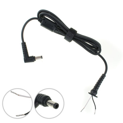 Оригінальний DC кабель живлення для БЖ LENOVO 90W 5.5x2.5мм, 2 дроти (2x1мм), L-подібний штекер (від БЖ до ноутбуку)