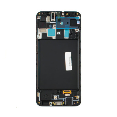 Дисплей для смартфона (телефона) Samsung Galaxy A20, M10S (2019), SM-A205, M107, black, (в сборе с тачскрином)(с рамкой)(Service Original)