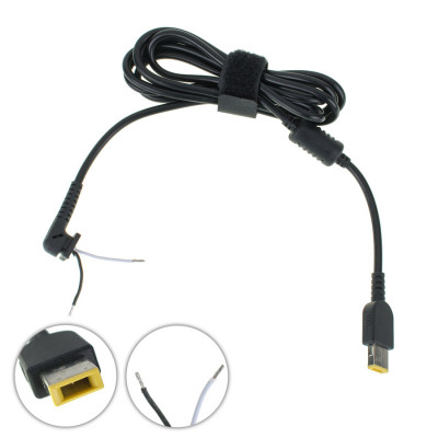 Оригінальний DC кабель живлення для БЖ LENOVO 90W USB+pin, опір 550 Ом !!!,  2 дроти (2x1мм) (Square 5 Pin DC Plug) (від БЖ до ноутбуку)