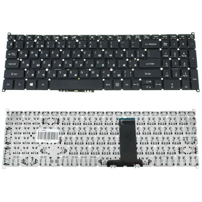 Клавіатура для ноутбука ACER (AS: A317-51, A317-32) rus, black, без фрейма