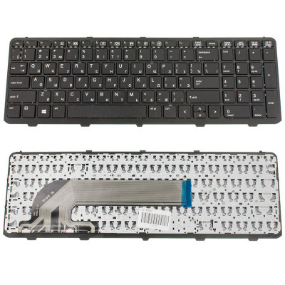 Клавіатура для ноутбука HP (ProBook: 450, 455, 470) rus, black (15.6)