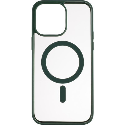 Чехол накладка Bumper Case TPU (MagSafe) для iPhone 14 Pro Max темно-зелений