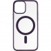 Чехол накладка Bumper Case TPU (MagSafe) для iPhone 12 темно-бордовый