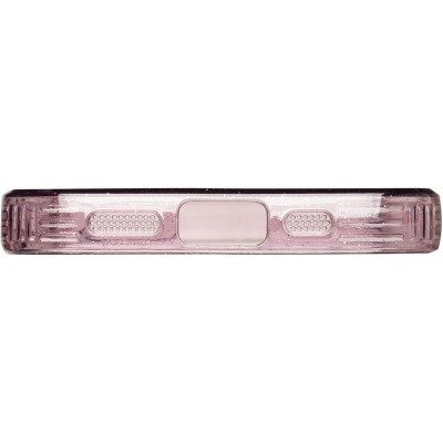 Чехол накладка Silicone Clear Shine iPhone 13 Pro фиолетового цвета