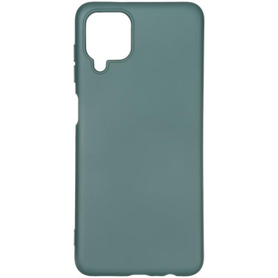 Чехол накладка Full Soft Case Samsung A125 (A12), M127 (M12) тёмно зелёная