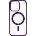 Чехол накладка Bumper Case TPU (MagSafe) для iPhone 14 Pro темно-фиолетовый