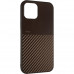 Чехол накладка Mokka Carbon Apple iPhone 12 Pro Max коричневая