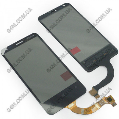 Тачскрин для Nokia Lumia 620 черный (Rev-3)