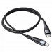 USB дата-кабель Hoco U99 Vortex Magnetic 100W с Type-C на Type-C черный, 1 метр
