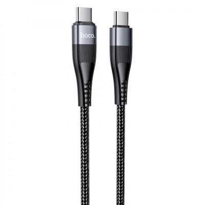 USB дата-кабель Hoco U99 Vortex Magnetic 100W с Type-C на Type-C черный, 1 метр
